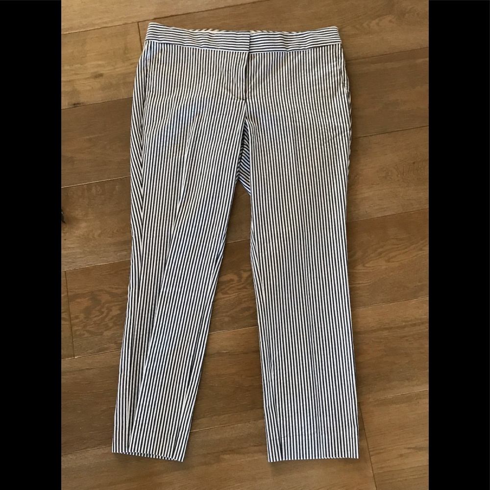 J.Crew seer sucker style cropped pants